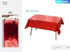 Aluminum Tablecloth Christmas Red