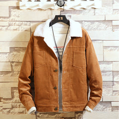 Exquisite Corduroy Cotton Padded Jacket  Fashion Clothes