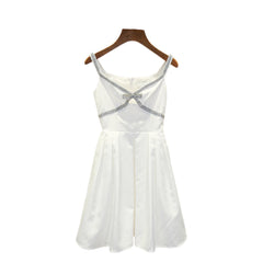 Fashion Suspenders Hollow Dress Women