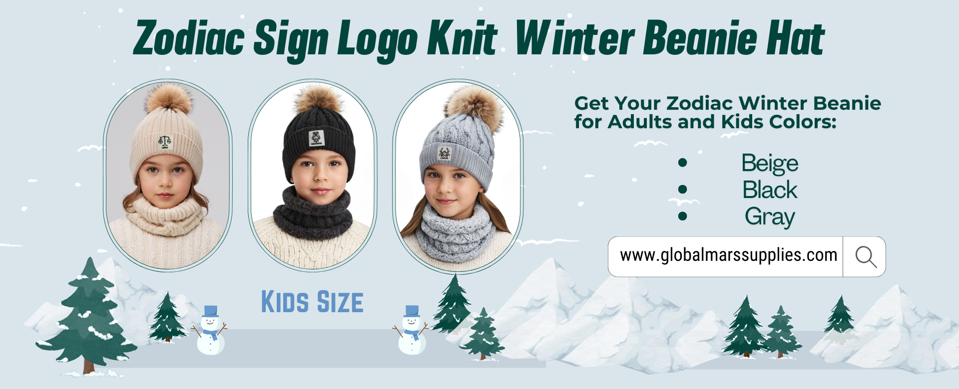 Winter Beanie Hat Collection For Kids